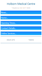 Mobile Screenshot of holbornmedicalcentre.com